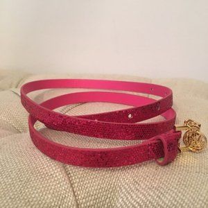Hot Pink Glitter Belt by Lilly Pulitzer